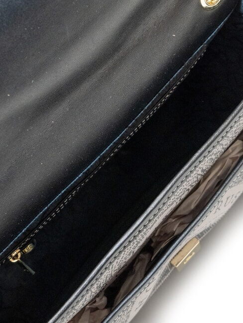 PLANETARIUM Convertible bag with flap monochrom lt grey/black - Women&rsquo;s Bags
