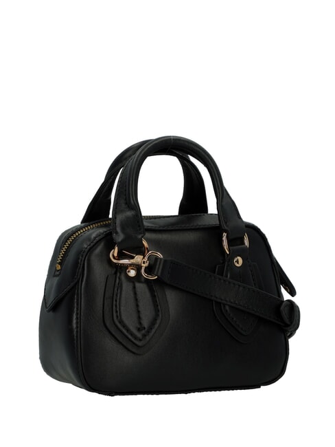 DAPHNE Mini leather trunk bag Black Gold - Women&rsquo;s Bags
