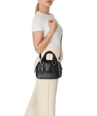 THE BRIDGE DAPHNE Mini leather trunk bag Black Gold - Women&rsquo;s Bags - 5