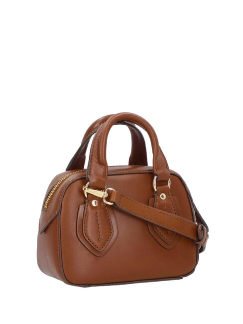 DAPHNE Mini leather trunk bag BROWN - Women&rsquo;s Bags