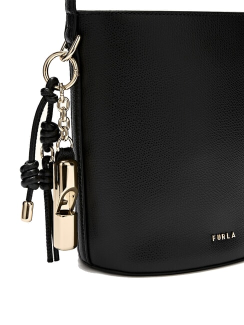 ROXIE Ares leather shoulder bucket bag Black - Women’s Bags