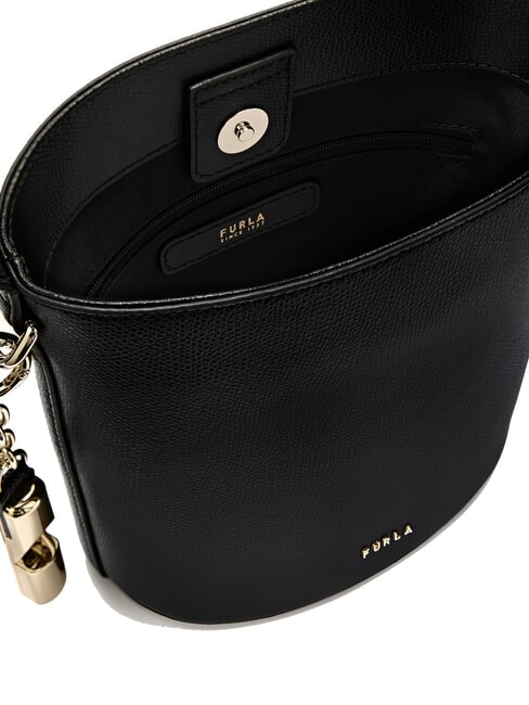 ROXIE Ares leather shoulder bucket bag Black - Women’s Bags