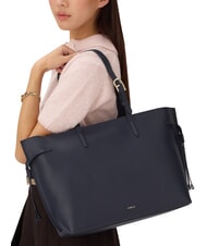 FURLA AVA Large leather shopping bag ink blue+ink blue int. - Women’s Bags - 4