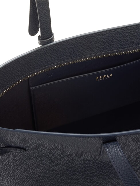 AVA Large leather shopping bag ink blue+ink blue int. - Women’s Bags