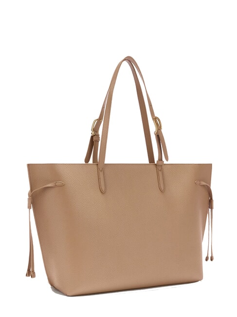 AVA Large leather shopping bag toffee+black int. - Women’s Bags