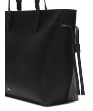FURLA AVA Large leather shopping bag black+black int - Women’s Bags - 3