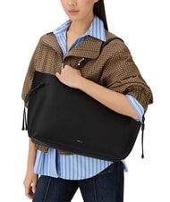 FURLA AVA Large leather shopping bag black+black int - Women’s Bags - 5