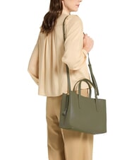 COCCINELLE SWAP Leather bag with shoulder strap laurel green - Women’s Bags - 4