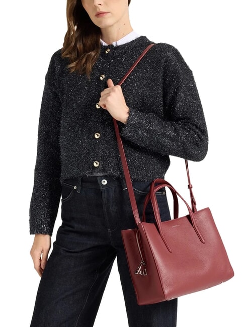 SWAP Leather bag with shoulder strap brandy - Women’s Bags