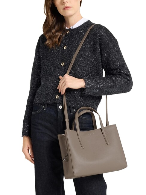 SWAP Leather bag with shoulder strap warm taupe - Women’s Bags