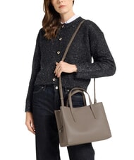 COCCINELLE SWAP Leather bag with shoulder strap warm taupe - Women’s Bags - 4