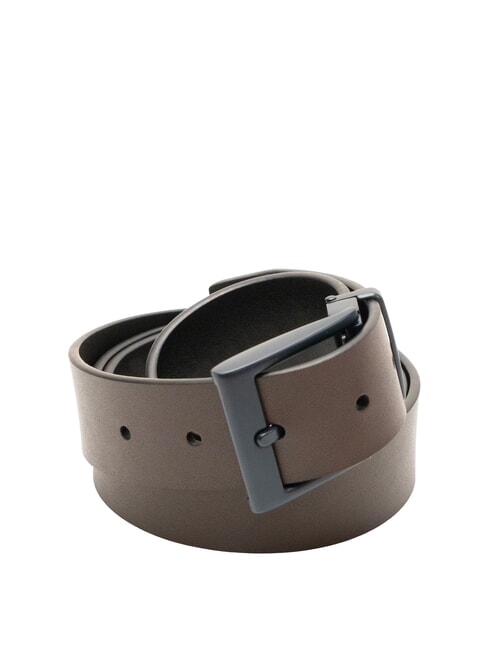 REVERSIBLE Double-sided leather belt black/dark brown - Belts