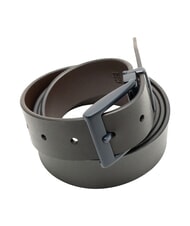 CERRUTI REVERSIBLE Double-sided leather belt black/dark brown - Belts - 4