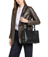 COCCINELLE SWAP Leather bag with shoulder strap Black - Women’s Bags - 4
