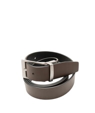 CERRUTI BICOLOR Reversible leather belt - Belts