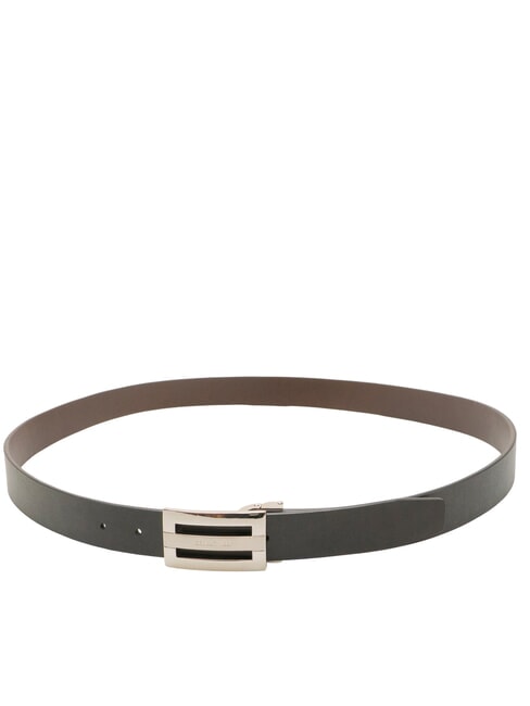 BUSINESS CASUAL Leather belt black/dark brown - Belts