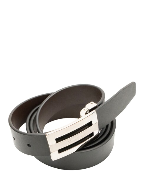 BUSINESS CASUAL Leather belt black/dark brown - Belts