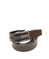 CERRUTI DOUBLEFACE Reversible leather belt - Belts