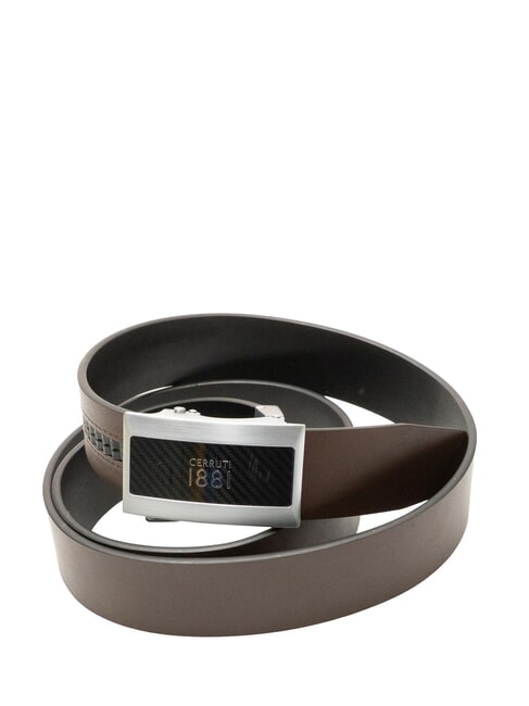 1881 Double-sided leather belt black/dark brown - Belts