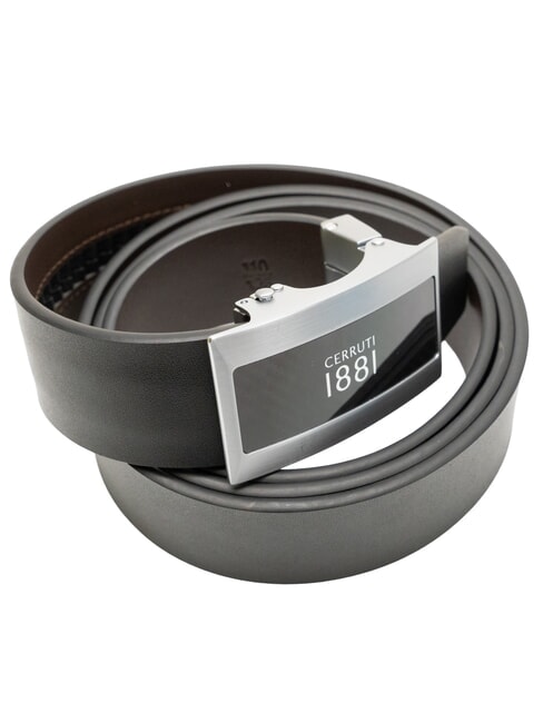 1881 Double-sided leather belt black/dark brown - Belts