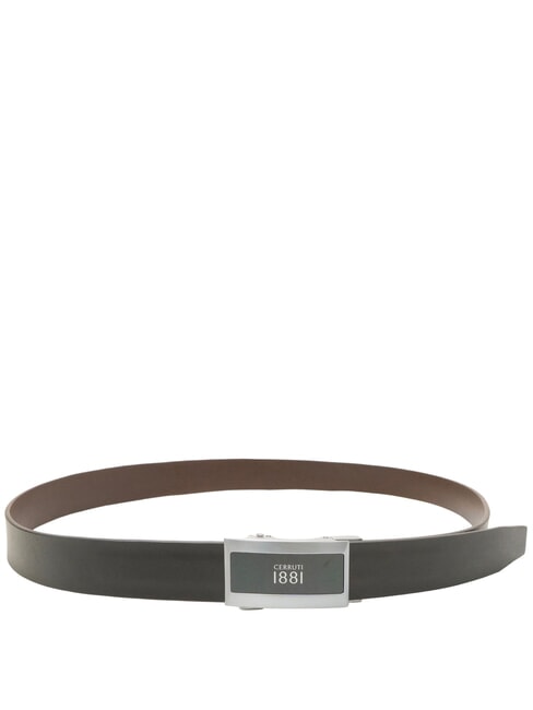 1881 Double-sided leather belt black/dark brown - Belts