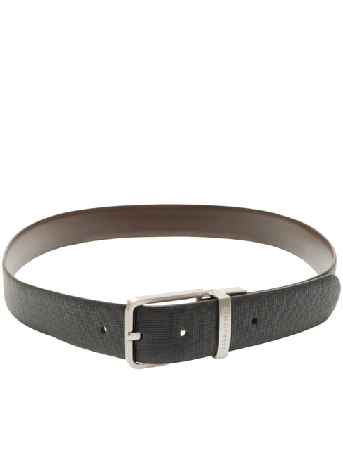 CASUAL Leather belt black/dark brown - Belts