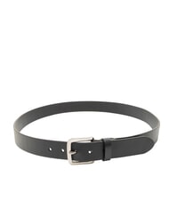 CERRUTI LOGO EMBOSSED Shortenable leather belt blue - Belts - 2