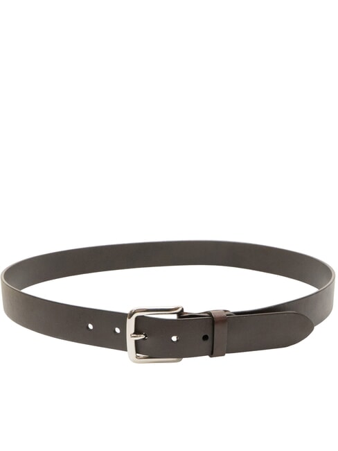 LOGO EMBOSSED Shortenable leather belt head - Belts