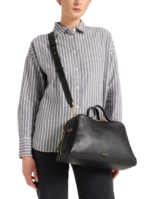 KLICHE Hammered leather handbag Black - Women&rsquo;s Bags