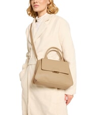 COCCINELLE TALEA Mini leather briefcase bag fresh beige - Women&rsquo;s Bags - 4