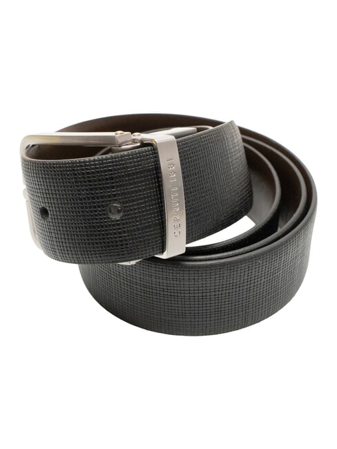 CASUAL Leather belt black/dark brown - Belts