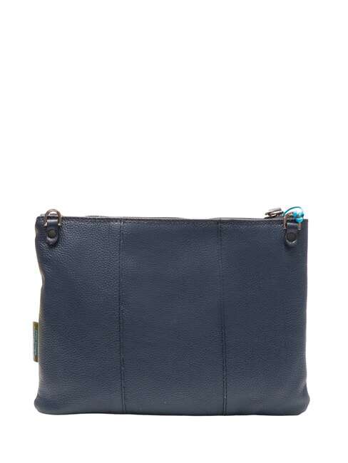 BEYONCE Leather clutch bag fire lines + blue ink - Women&rsquo;s Bags