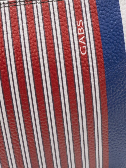 BEYONCE Leather clutch bag fire lines + blue ink - Women&rsquo;s Bags