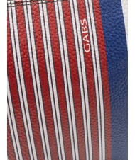 GABS BEYONCE Leather clutch bag fire lines + blue ink - Women&rsquo;s Bags - 3