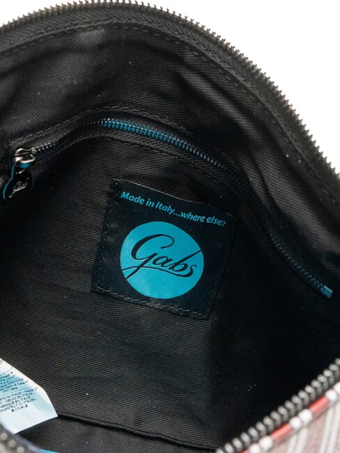 BEYONCE Leather clutch bag fire lines + blue ink - Women&rsquo;s Bags