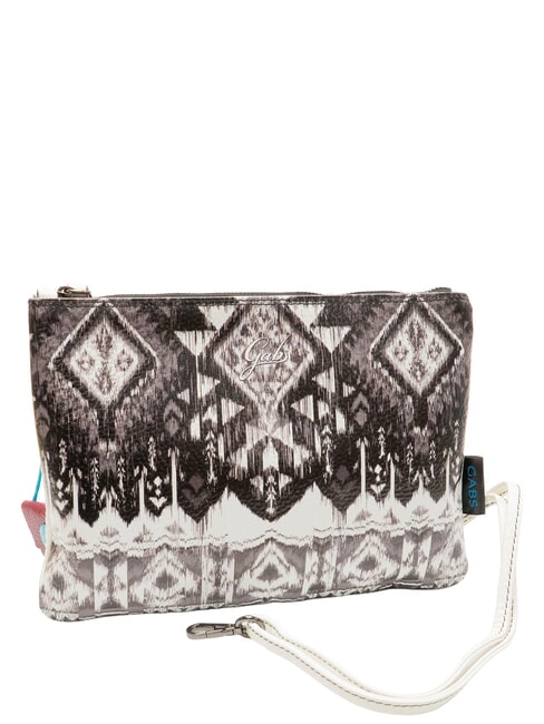 BEYONCE Leather clutch bag Aztec black/white tones - Women’s Bags