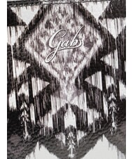 GABS BEYONCE Leather clutch bag Aztec black/white tones - Women’s Bags - 3