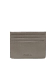 CERRUTI NADIR Flat leather card holder - Men’s Wallets