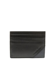 CERRUTI MARCUS Flat leather card holder - Men’s Wallets