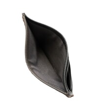 CERRUTI NADIR Flat leather card holder Grey - Men’s Wallets - 3