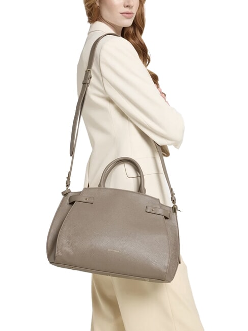 KLICHE Leather bag with shoulder strap light grey - Women&rsquo;s Bags