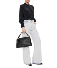 COCCINELLE SNIP Shoulder bag in hammered leather lime was/pow.pi - Women&rsquo;s Bags - 5