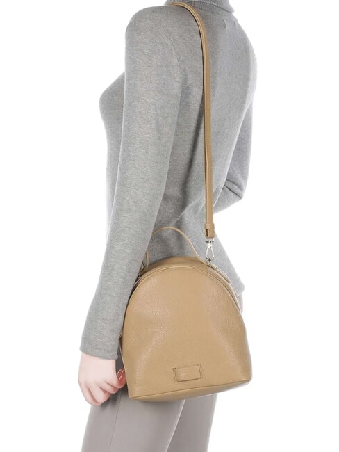 VOILE Mini backpack in hammered leather fresh beige - Women&rsquo;s Bags