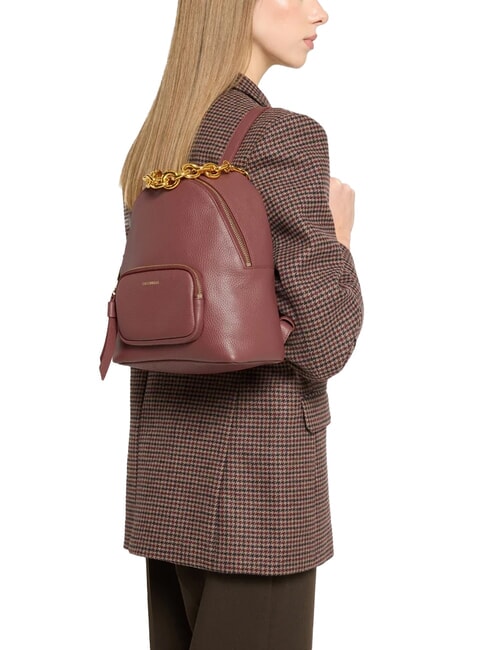 FENIX Small leather backpack brandy - Women’s Bags