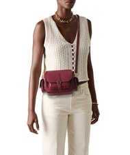 COCCINELLE CAMPUS  Mini shoulder bag, in leather sangria - Women&rsquo;s Bags - 4