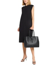 COCCINELLE ALBA Hammered leather shoulder bag Black - Women&rsquo;s Bags - 4