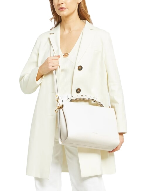 BOHEME GRANA DOUBLE Handbag, with shoulder strap, in leather white/skin - Women&rsquo;s Bags