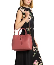 COCCINELLE ALBA Hammered Leather Tote Bag pot - Women&rsquo;s Bags - 4