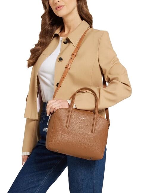 SWAP Hammered leather satchel bag CUIR - Women’s Bags