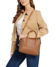 COCCINELLE SWAP Hammered leather satchel bag CUIR - Women’s Bags - 4